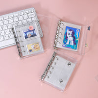 Portable M5 PVC Transparent Binder Photocard Album with Detachable Pages