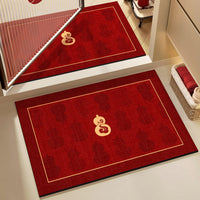 New Chinese Style Diatomaceous Earth Bathroom Mat Non-Slip Absorbent Quick Dry