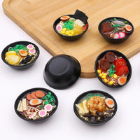 Miniature Japanese Ramen Bowl Keychain - Realistic Food Replica Charm for Bags