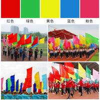 Outdoor Decorative Rainbow Flag for Construction Sites and Grand Openings