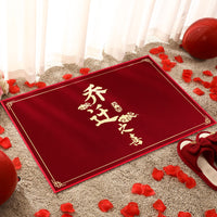 New Housewarming Entrance Doormat 2023 Collection Red Welcome Mat for New Home Moving In