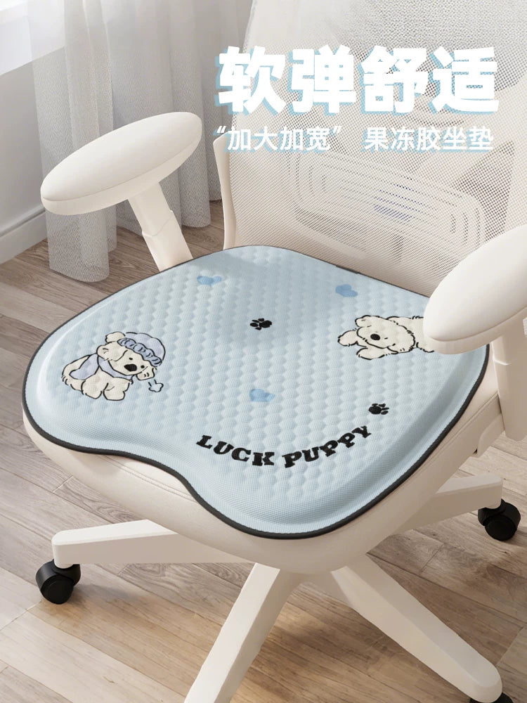 MINISO Gel Seat Cushion for Office Chairs, Breathable Honeycomb Silicone Cooling Pad for Long Sitting