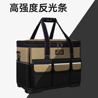 Multi-functional Portable Electrician Tool Bag Canvas Storage Pouch for Woodworking and Installation