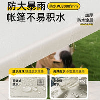 Outdoor Camping Canopy Tarp Sunshade for Market Stall, Thickened Oxford Cloth Rainproof Sunscreen Tent Top Fabric