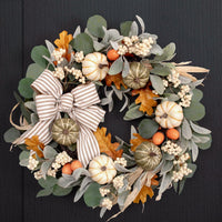 Lighted Pumpkin Bunny Ear Maple Leaf Garland for Thanksgiving Harvest Festival Door Decor