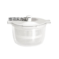 Manual Salad Spinner and Vegetable Dryer for Kitchen Use