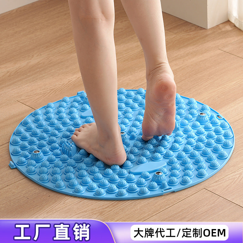 Acupressure Foot Massage Mat for Pain Relief, Large Round Reflexology Pad