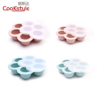 Silicone Ice Cube Tray with Lid, Easy Release, Food-Grade, for Drinks & Baby Food Storage