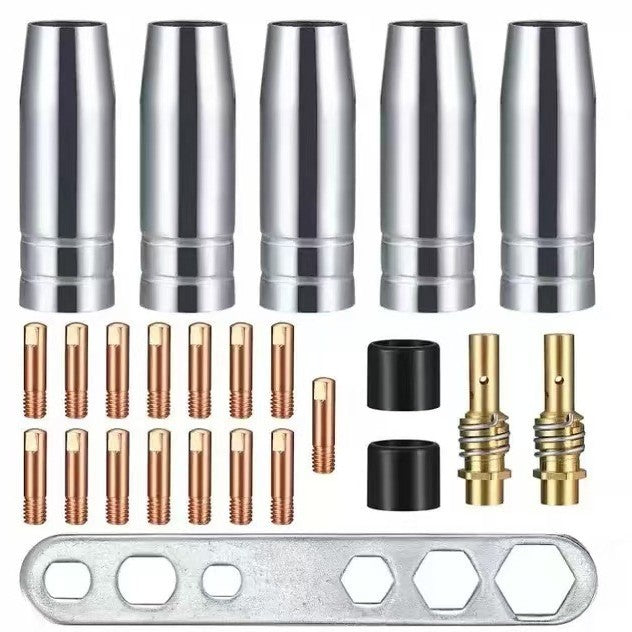 MB15AK MIG Welding Torch Consumables Kit - 25 Pieces