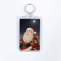 Sublimation Blank Acrylic PET Keychain for Heat Transfer Double-Sided Printing
