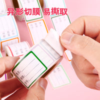 Waterproof Student Name Label Roll for School Supplies, Handwritten Mark Sticker for Class ID