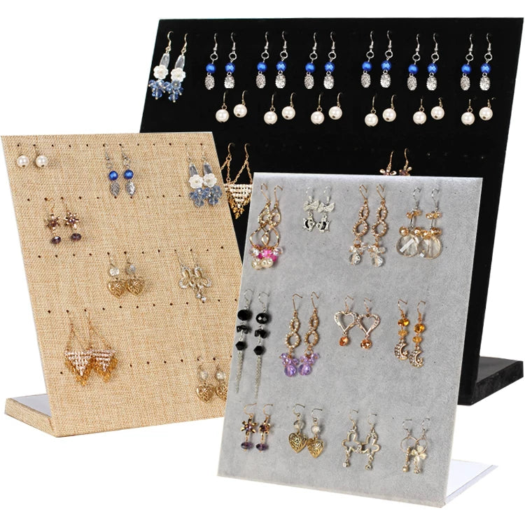 Velvet Jewelry Display Stand for Earrings and Necklaces