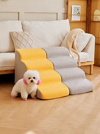 Pet Stairs for Dogs and Cats - Non-Slip, Washable, Detachable Ramp for Small and Elderly Pets to Reach Beds and Sofas