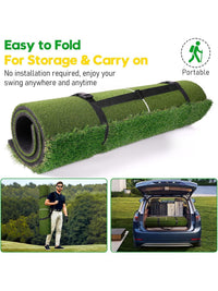 Golf Hitting Mat with Tee Area for Outdoor Practice