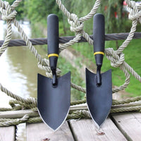 Heavy-Duty Manganese Steel Garden Trowel and Hoe Set for Digging and Planting