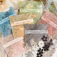 Momo Hollow Floral Material Pack Encounter Garden Series DIY Journal Decoration Collage Base Material 6 Styles