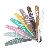 Professional Double-Sided Nail File Washable Sponge Buffer Polishing Strip for Manicure Pedicure
