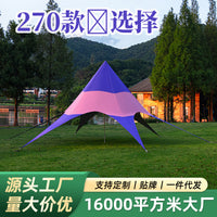 Portable Hexagonal Camping Tarp Tent Sunshade for Outdoor Activities