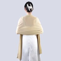 Solid Color Knitted Nylon Stretch Scarf Shawl for Evening Dresses and Parties