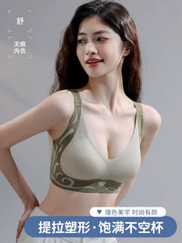 Women's Push-Up Bra with Side Support, Anti-Sagging, Thin Summer Design