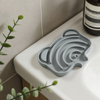 Silicone Soap Dish with Drainage for Bathroom and Travel, Portable Soap Holder Tray