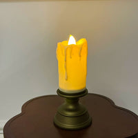 LED Flameless Candle Lamp Retro European Style Table Decor