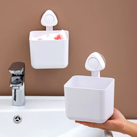 Suction Cup Wall-Mounted Facial Tissue Dispenser for Bathroom and Vanity