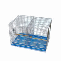 Large Galvanized Parrot Bird Cage for Medium to Large Birds - Myna, Budgie, Peony Parrot Breeding Cage