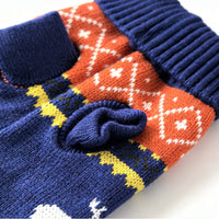 Christmas Reindeer Pet Sweater Jacquard Knit Dog Cat Warm Clothes