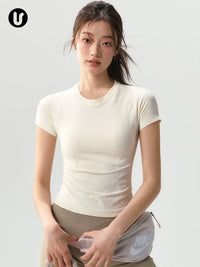 Women's Quick-Dry Athletic T-Shirt for Yoga, Running, Badminton, Pilates & Gym Training