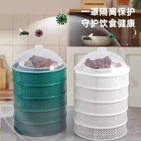 Multi-Layer Ventilated Food Cover for Dining Table, Dustproof and Fly-Proof, Food Grade PP Material