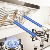 Gas Stove Cleaning Brush with Steel Bristles for Kitchen Cooktop and Crevices