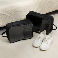 Clear Dustproof Shoe Storage Bags with Zipper for Travel and Home Organization