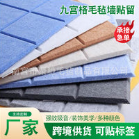 Felt Pin Board Tiles Self-Adhesive for Photo Display & Message Board