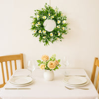 Artificial Daisy Wreath for Autumn & Holiday Decor