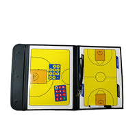 Foldable Magnetic Basketball Coaching Board with Chess Pieces for Training