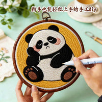 Punch Needle DIY Kit for Kids and Beginners - Yarn Painting Wall Art Craft Set