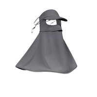Women's UPF 50+ Full Face Sun Protection Mask with Neck Flap and Brim