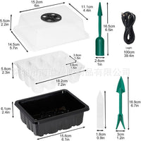 Seedling Starter Trays with Grow Lights and Ventilation Domes, Thickened Plant Germination Kit