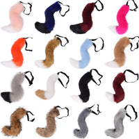 Halloween Japanese Style Handmade Fox Cat Tail Cosplay Plush Belt Accessory
