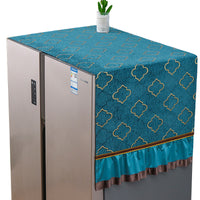 Refrigerator Dust Cover Top Towel for Single/Double Door Fridges and Washing Machines, Breathable and Sunscreen