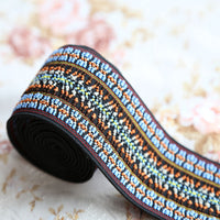 Ethnic Jacquard Elastic Band for Clothing and DIY Crafts