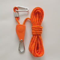 Windproof Reflective Guy Rope with Pulley Adjuster for Outdoor Camping Tents and Tarps
