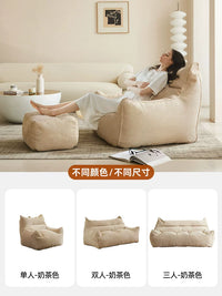 Lazy Sofa Bean Bag Tatami for Living Room Bedroom Balcony, Single/Double Seater