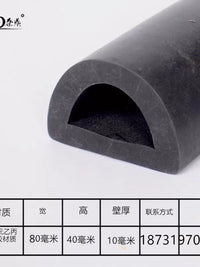 D-Type Rubber Fender Strip for Boats, Yachts, and Docks - U-Type and P-Type Marine Edge Protection