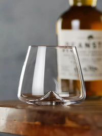 Chamvin Vortex Whiskey Glass, Hand-blown Mojito Cocktail Tumbler, Nordic Ins Style
