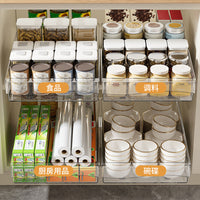 Pull-Out Under Sink Organizer for Kitchen Cabinets, Expandable Storage Rack for Dishes, Spices, and Cookware