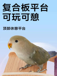 Parrot Perch Toy Climbing Ladder for Birds, Boredom Relief, Teeth Grinding, Claw Sharpening, Frosted Stand Bar Accessories