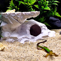 Reptile Hideaway Cave Decoration for Terrariums, Aquariums, and Pet Habitats
