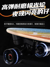 Surfskate Skateboard for Beginners, Adults, Teens, and Kids - Flashing Wheels
